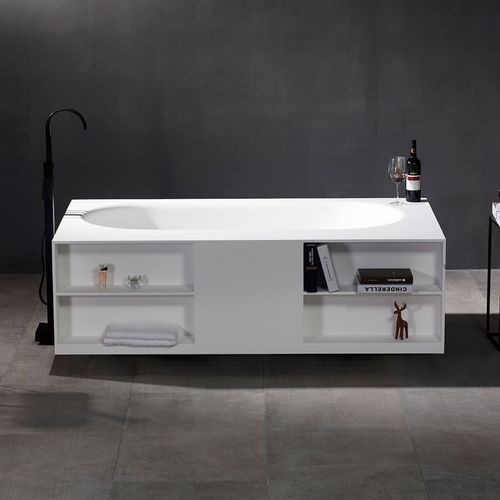 Ovale Badewanne - YL6017 - FOSHAN ARTLAND SANITARY WARE CO.LTd. - quadratisch / freistehend / eingebaut