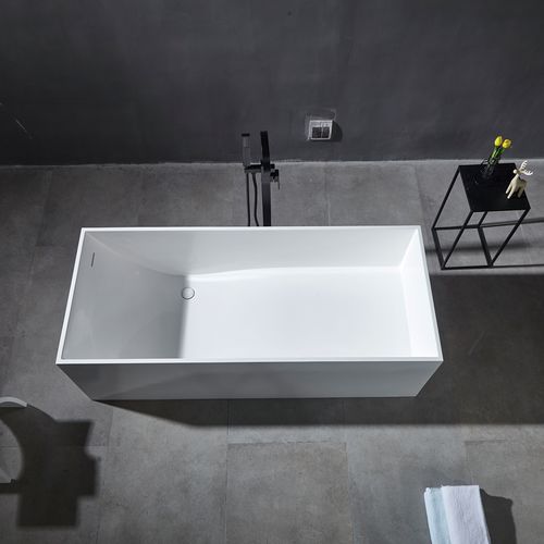 Freistehende Badewanne - YL6014 - FOSHAN ARTLAND SANITARY WARE CO.LTd. - Verbundwerkstoff / Mineralguss / Corian®