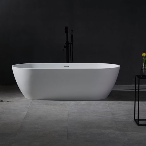 Ovale Badewanne - YL6062 - FOSHAN ARTLAND SANITARY WARE CO.LTd. - freistehend / Mineralguss / Mineralwerkstoff