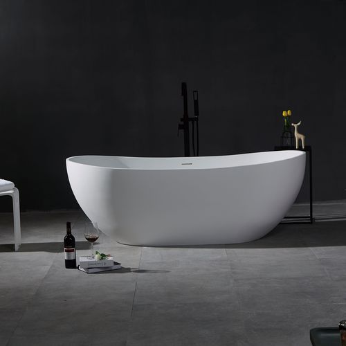 Ovale Badewanne - YL6074 - FOSHAN ARTLAND SANITARY WARE CO.LTd. - freistehend / Mineralguss / Mineralwerkstoff