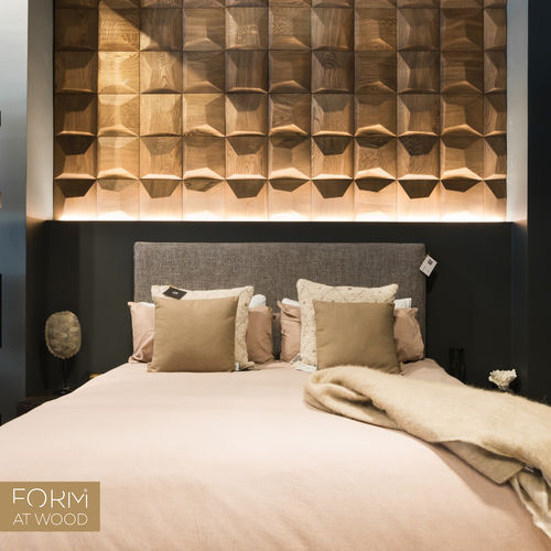 Dekorplatte für Wand - PILLOW - FORM AT WOOD - Verkleidung / für Innenausbau / Wand
