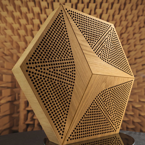 Akustik-Wandpaneel - HEXAGO CM-A FLAT - FORM AT WOOD - für Decke / hängend / Massivholz