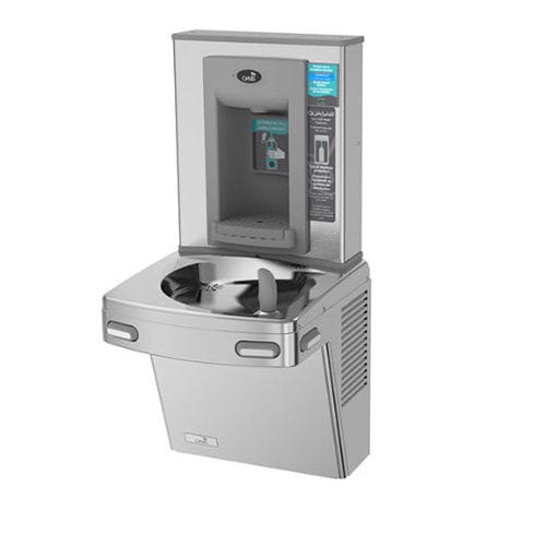 Trinkbrunnen mit elektronischer Bedienung - QUASAR VERSAFILLER P8EBQY - OASIS - mit UVC-LED-Behandlung / berührungslos / wandmontiert