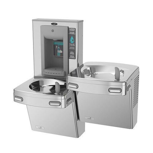 Einbau-Trinkbrunnen - P8SBFSLY 504218E + 507012  - OASIS - wandmontiert / für den Innenraum / galvanisiertem Stahl