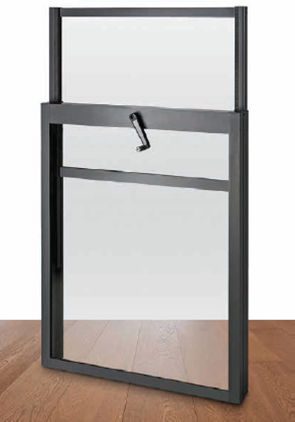 Einziehbare Trennwand - UP&DOWN STANDARD - ILISUN - mit Glasfront / für professionellen Einsatz