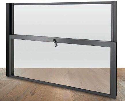 Einziehbare Trennwand - UP&DOWN PLUS - ILISUN - mit Glasfront / für professionellen Einsatz