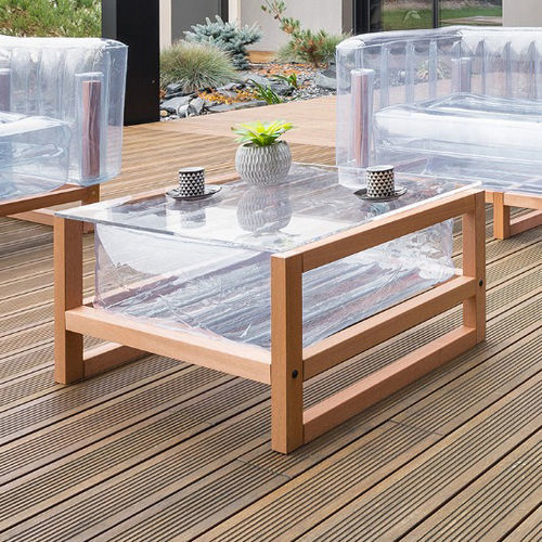 Moderner Couchtisch - EKO - MOJOW DESIGN - Polyurethan / Gestell aus Holz / rechteckig