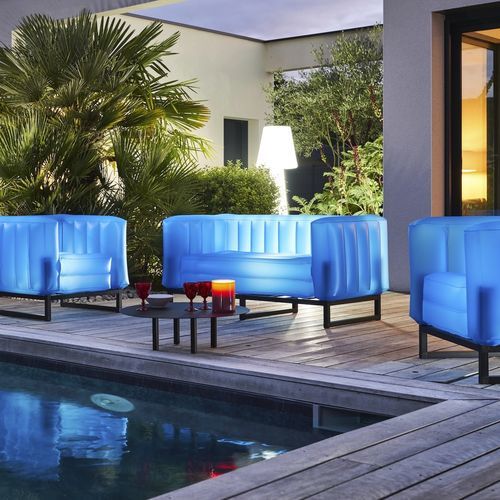 Modernes Lounge-Gartenmöbel - Yomi - MOJOW DESIGN - Aluminium / Polyurethan / für Privatgebrauch