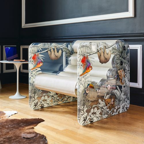 Sessel / originelles Design - MW02 "Jungle" EDITION - MOJOW DESIGN - Kunstleder / Polyurethan / Edelstahl