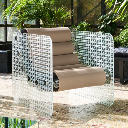 Sessel / originelles Design - MW02 "Jungle" EDITION - MOJOW DESIGN - Stoff / Polyurethan / Edelstahl