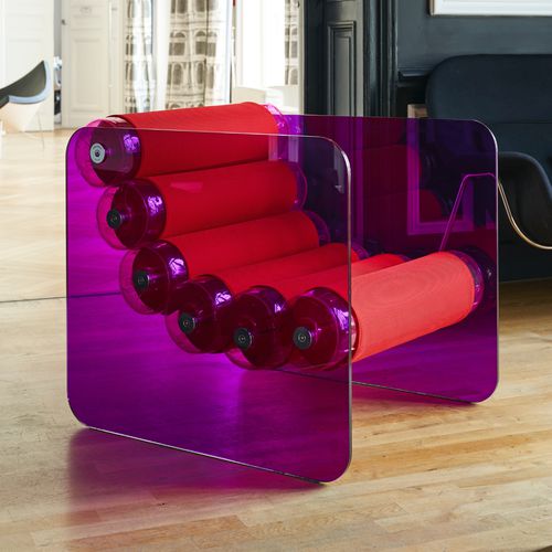 Sessel / originelles Design - MW02 - MOJOW DESIGN - Stoff / Polyurethan / Edelstahl