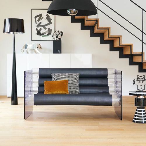 Kompaktes Sofa - MW02  - MOJOW DESIGN - originelles Design / für Außenbereich / Kunstleder