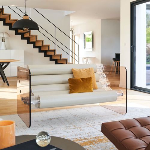 Kompaktes Sofa - MW02  - MOJOW DESIGN - originelles Design / für Außenbereich / Kunstleder