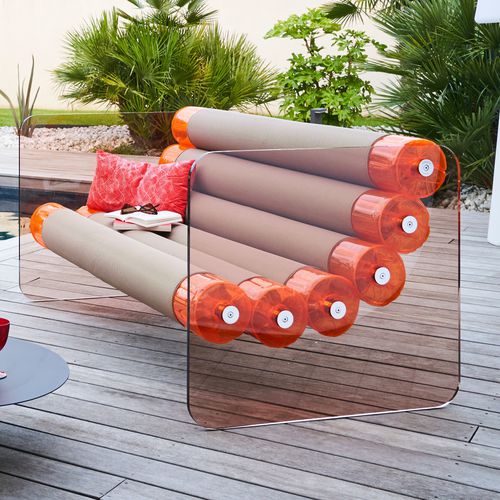 Kompaktes Sofa - MW02  - MOJOW DESIGN - originelles Design / für Außenbereich / Stoff
