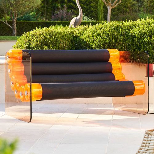 Kompaktes Sofa - MW02  - MOJOW DESIGN - originelles Design / für Außenbereich / Stoff