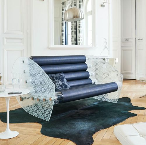 Kompaktes Sofa - MW05 - MOJOW DESIGN - originelles Design / Kunstleder / Polyurethan