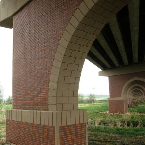 Betonriemchen - METRO® : IRONSPOT - Scott System - für Außenbereich / gealtert / sandgestrahlt