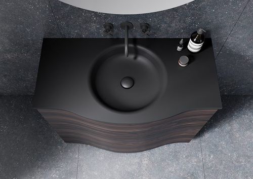 Einbauwaschbecken - DUNE - Sanchis Muebles de Baño - Verbundwerkstoff / Einzel / rund