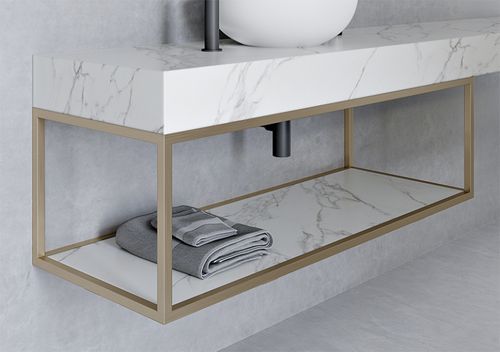 Wandmontiertes Regal - LESS - Sanchis Muebles de Baño - modern / Holz / für Badezimmer