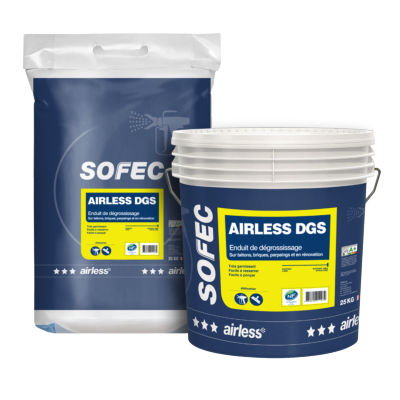 Abschrägungs-Putz - AIRLESS DGS - Sofec - für den Innenraum / für Ziegel / für Beton
