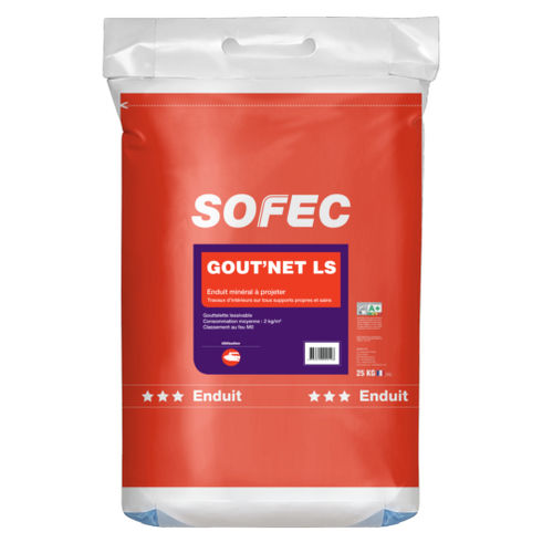 Putz zur Endbearbeitung - GOUT'NET LS - Sofec - für den Innenraum / für Gips / für Beton