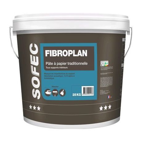 Dekorputz - FIBROPLAN - Sofec - zur Endbearbeitung / Entfeuchtung / für den Innenraum