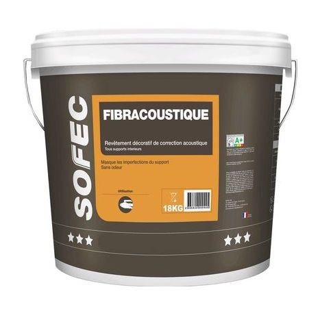 Dekorputz - FIBRACOUSTIQUE - Sofec - Spachtel / für den Innenbereich / für Wand