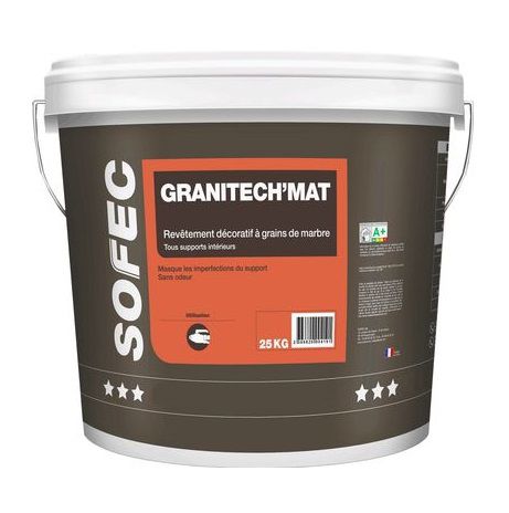 Dekorputz - GRANITECH'MAT - Sofec - Spachtel / Innenbereich / für Wand