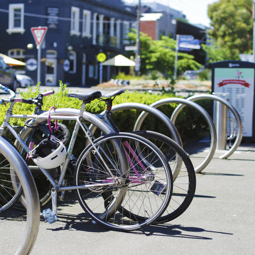 Bodenstehender Fahrradständer - CYCLA RING - CIVIQ - für öffentliche Bereiche / Edelstahl / für professionellen Einsatz