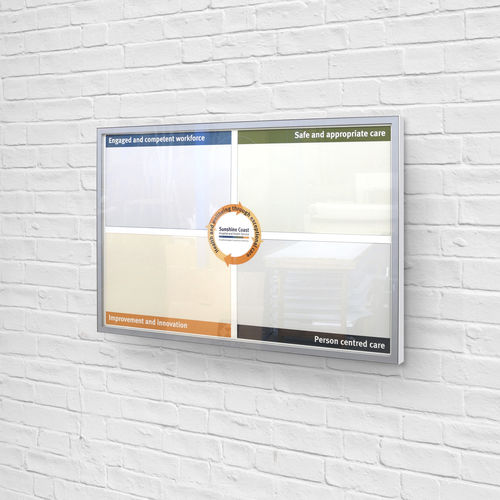Wandmontierter Werbeträger - FLEXIDISPLAY CLIPLOK - CIVIQ - für den Innenraum / für Außenbereich / anodisiertes Aluminium