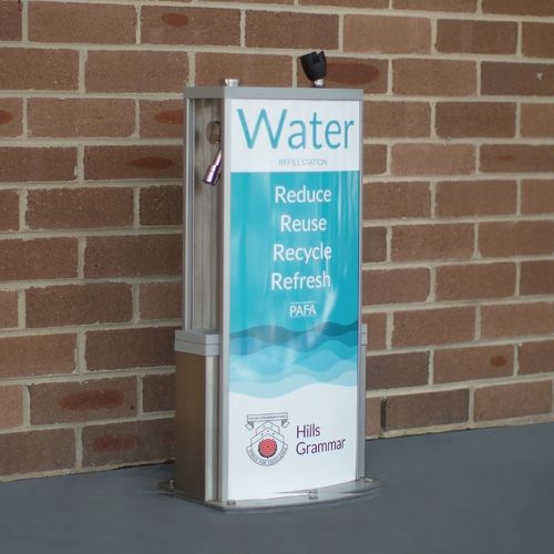Behindertenfreundlicher Trinkbrunnen - AQUAFIL SOLO 700BF - CIVIQ - für Außenbereich / Edelstahl / für Schulen