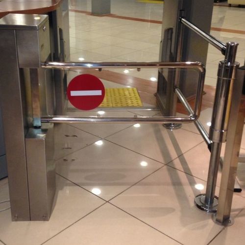 Halbhohes Drehkreuz - OVT 122 M - Oskar Turnstiles System - für Zugangskontrolle / Edelstahl / für öffentliche Einrichtungen