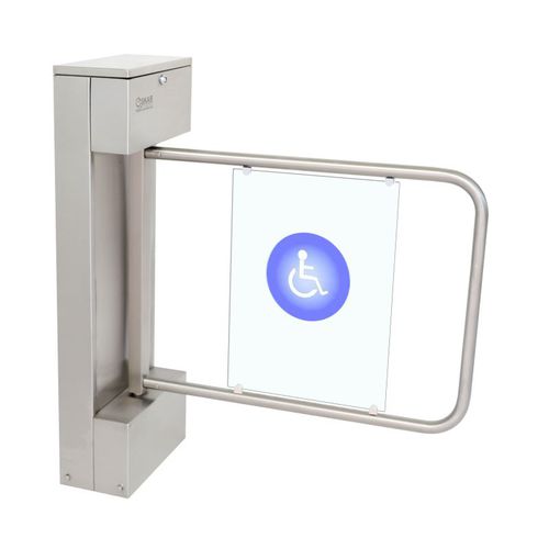Halbhohes Drehkreuz - OVT 122 MG - Oskar Turnstiles System - für Zugangskontrolle / Edelstahl / für öffentliche Einrichtungen