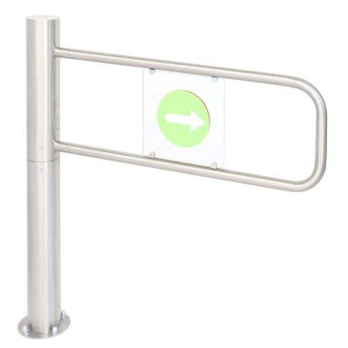 Halbhohes Drehkreuz - OVT 120 MK - Oskar Turnstiles System - für Zugangskontrolle / Edelstahl / für öffentliche Einrichtungen