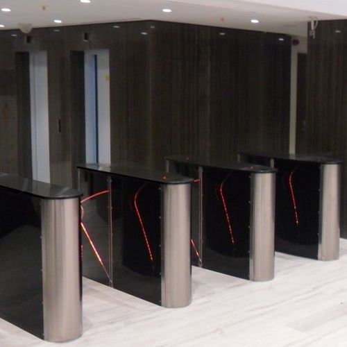 Halbhohes Drehkreuz - HCT 350 S - Oskar Turnstiles System - für Zugangskontrolle / Edelstahl / für öffentliche Einrichtungen