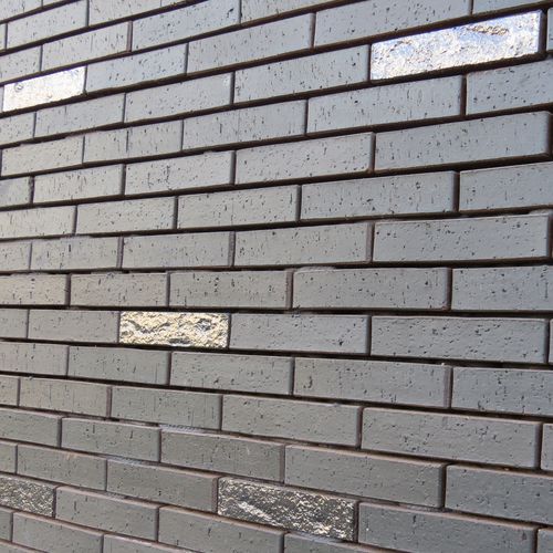 Ziegel für Fassaden - SILVER BLACK 3504-R30 - TEXTURED - Klinker Covadonga - für Mauerwerk / gelocht / farbig
