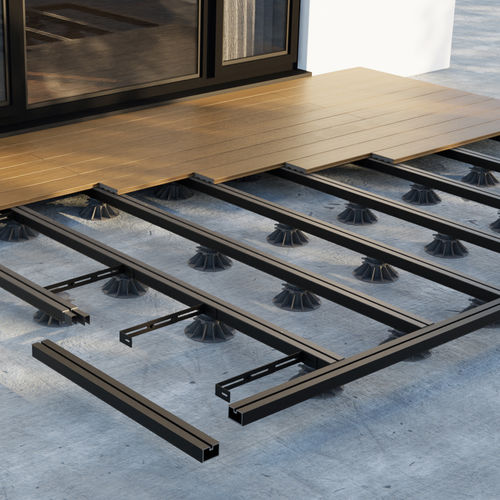 Doppelboden-Unterkonstruktion / Aluminium - STRUCTURAL® - FIBERDECK - hochbelastbar / für Terrasse / regelbar