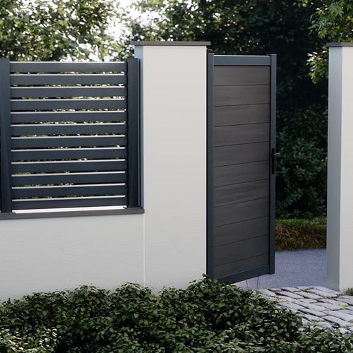 Lamellenzaun - BOSTON GATE - FIBERDECK - für Wohnhaus / zur beruflichen Nutzung / Aluminium