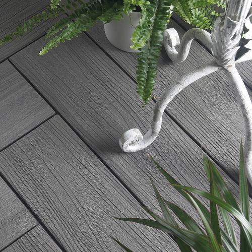 Verbundholzterrassendiele - HARMONY - FIBERDECK - grau / beige / braun