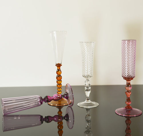 Glas-Sektkelch - IVY ROSE&trade; - Amel Chamandy® Designs - für Gewerbegebrauch / für Privatgebrauch