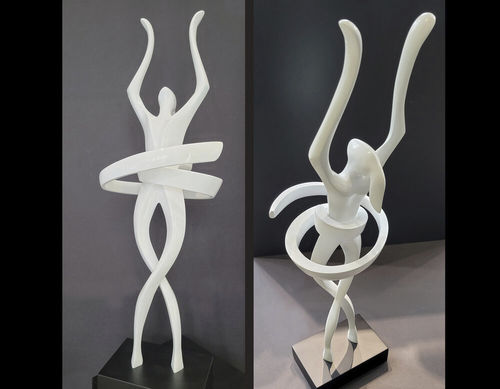 Glasfaser-Skulptur - PIROUETTE - Amel Chamandy® Designs - für Gewerbegebrauch