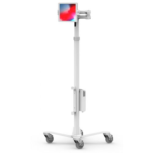 Bodenstehender Stand Tablet - Maclocks / Compulocks - für Gewerbegebrauch / horizontal / weiß