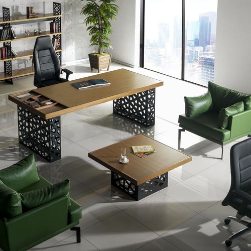 Chefschreibtisch - GALA - Flekssit Office Furniture - modern / Holz / mit Stauraum