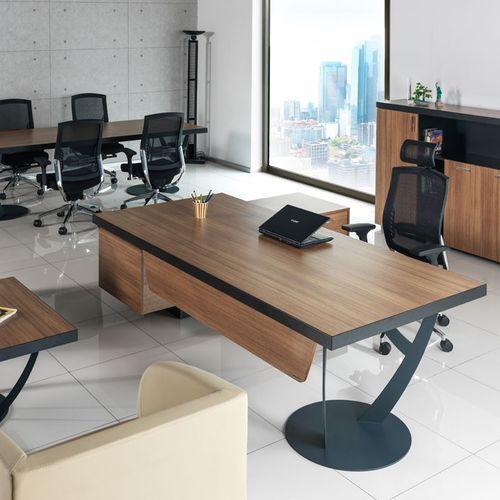 Chefschreibtisch - EPSILON - Flekssit Office Furniture - modern / melaminbeschichtet / mit Stauraum