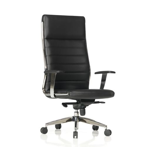 Moderner Chefsessel - STYLISH - Flekssit Office Furniture - Leder / Stahl / mit Kopfstütze