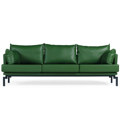 Modernes Sofa - SEKI - Flekssit Office Furniture - Leder / ergonomisch / grün