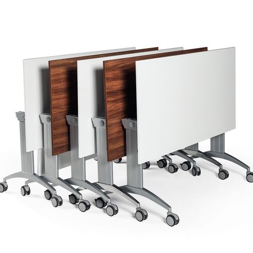 Moderner Unterrichtstisch - FOLDING - Flekssit Office Furniture - melaminbeschichtet / Gestell aus Aluminium / rechteckig