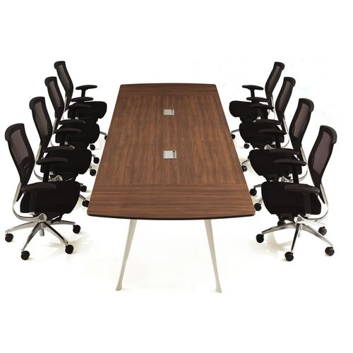 Moderner Besprechungstisch - I TOSS - Flekssit Office Furniture - melaminbeschichtet / Gestell aus Aluminium / rechteckig