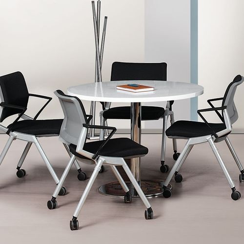 Moderner Besprechungstisch - URAS - Flekssit Office Furniture - melaminbeschichtet / Gestell aus Aluminium / rechteckig