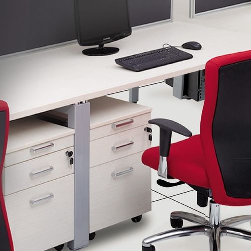Holz-Schreibtischcontainer - SKS SERIES - Flekssit Office Furniture - mit 3 Schubladen / mit 4 Schubladen / auf Rollen